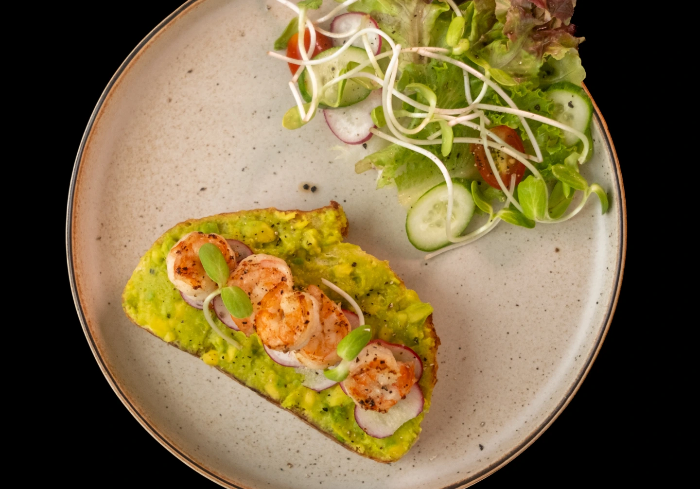 Avocado Toast with Shrimp — The Chu, Rawai