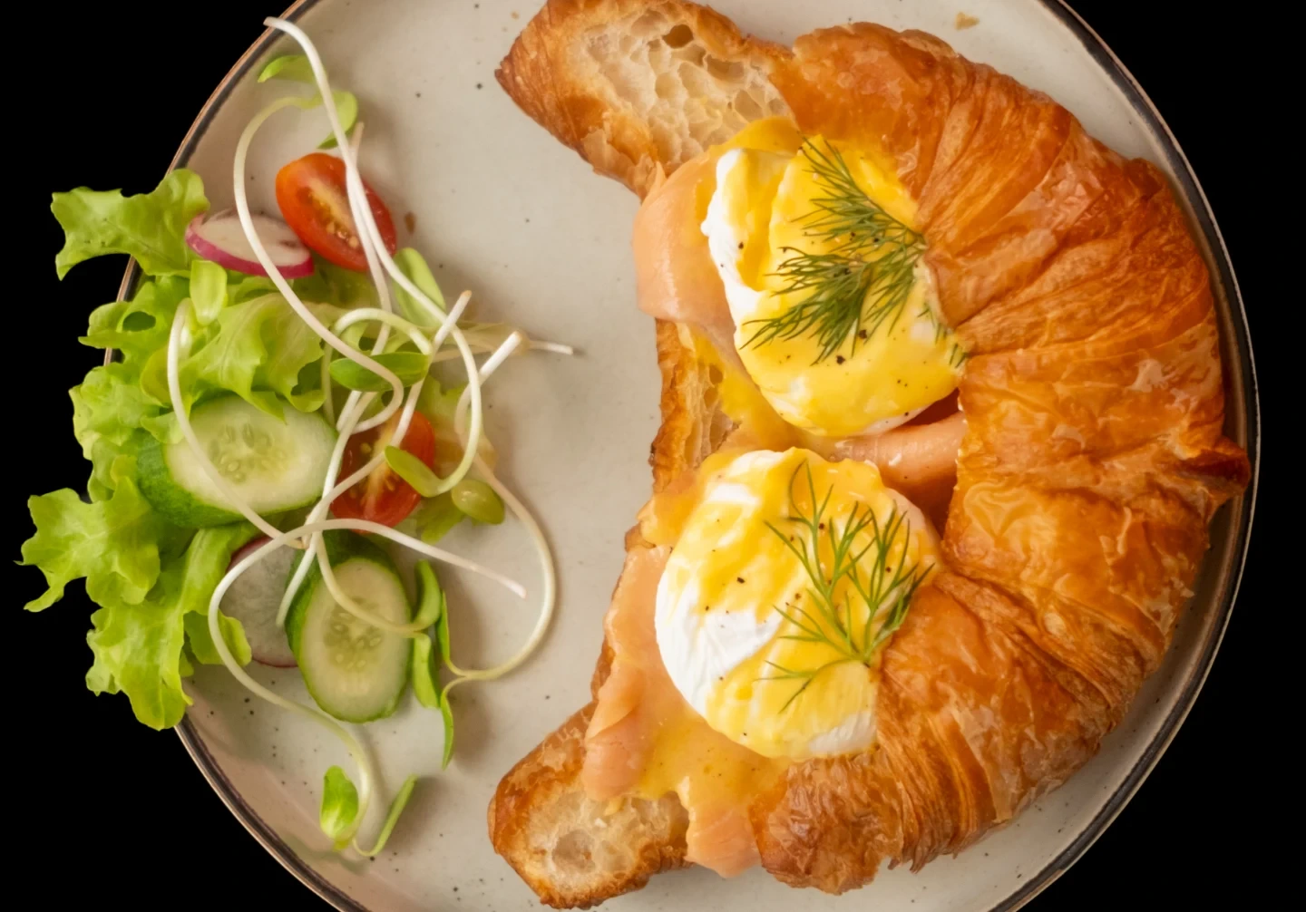 Croissant Benedict — The Chu, Rawai