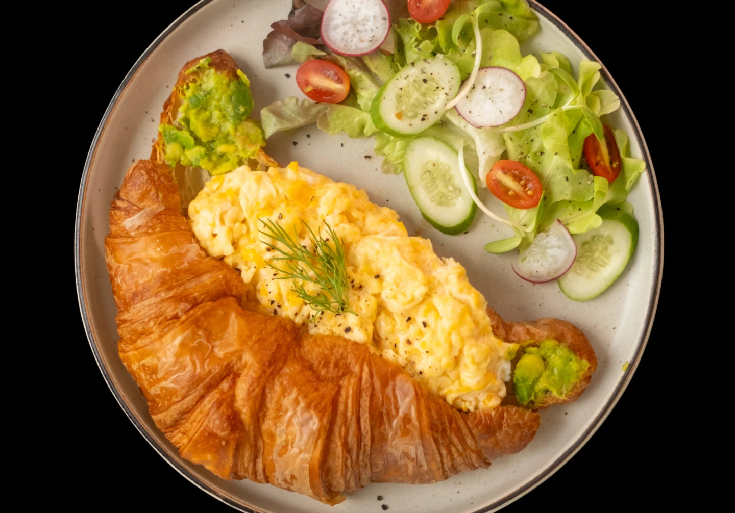 Croissant with Fried Egg — The Chu, Rawai