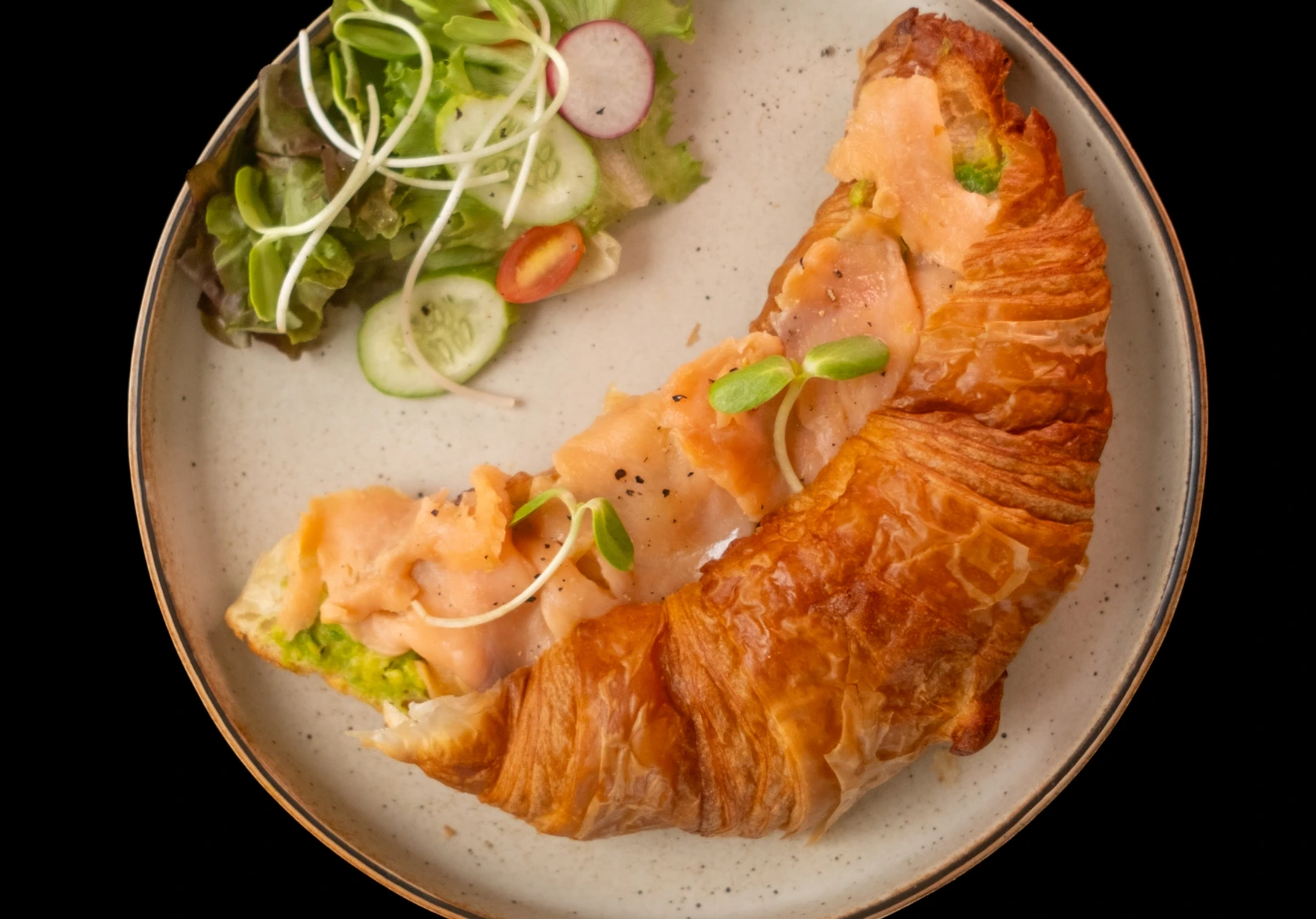 Croissant with Salmon — The Chu, Rawai