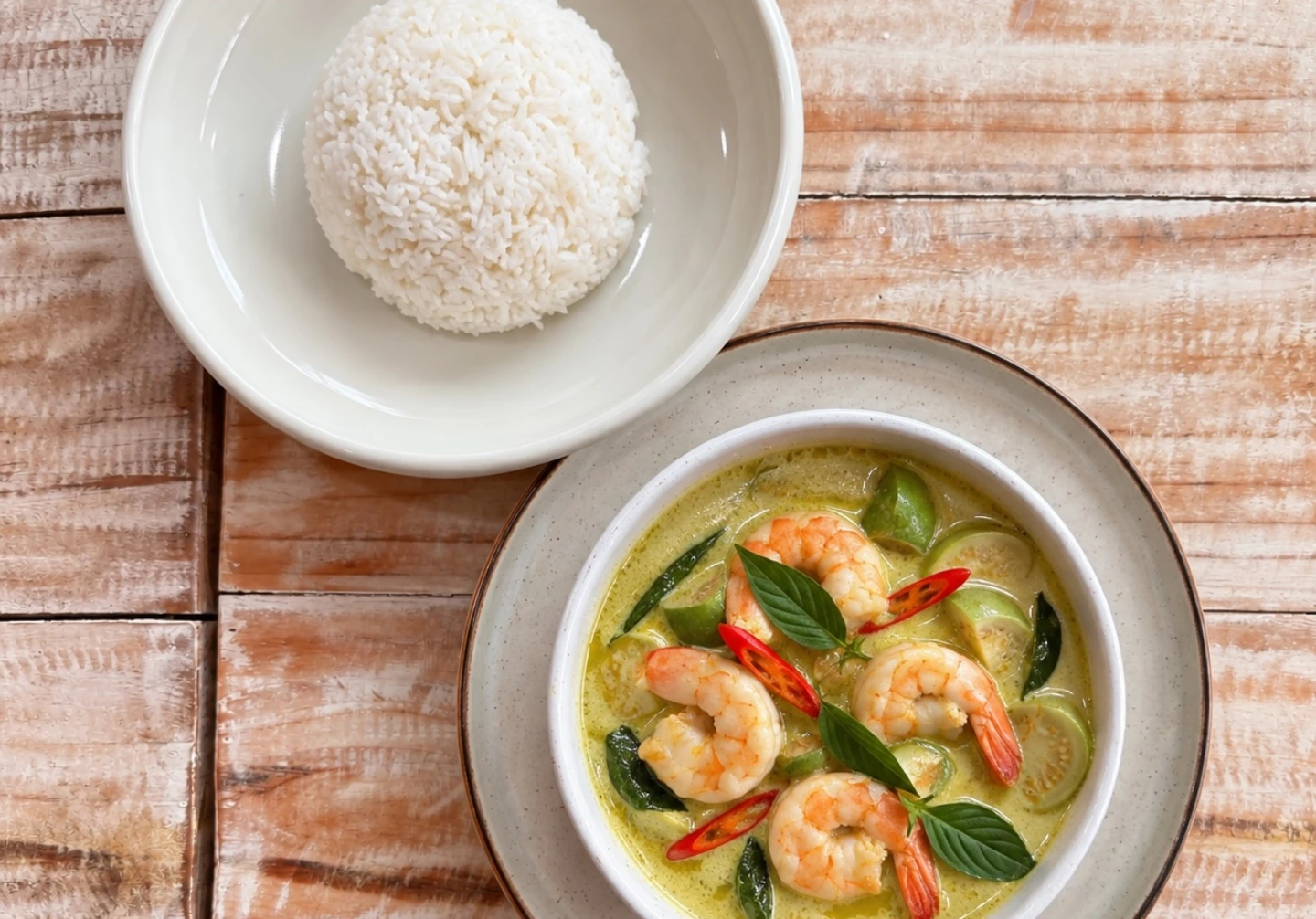 Green curry with rice — The Chu