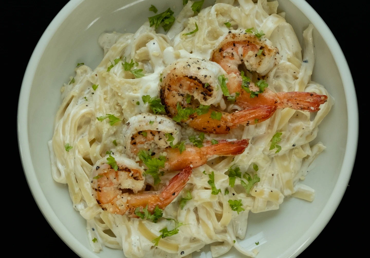 Pasta with Shrimp in Cream Sauce — The Chu, Rawai